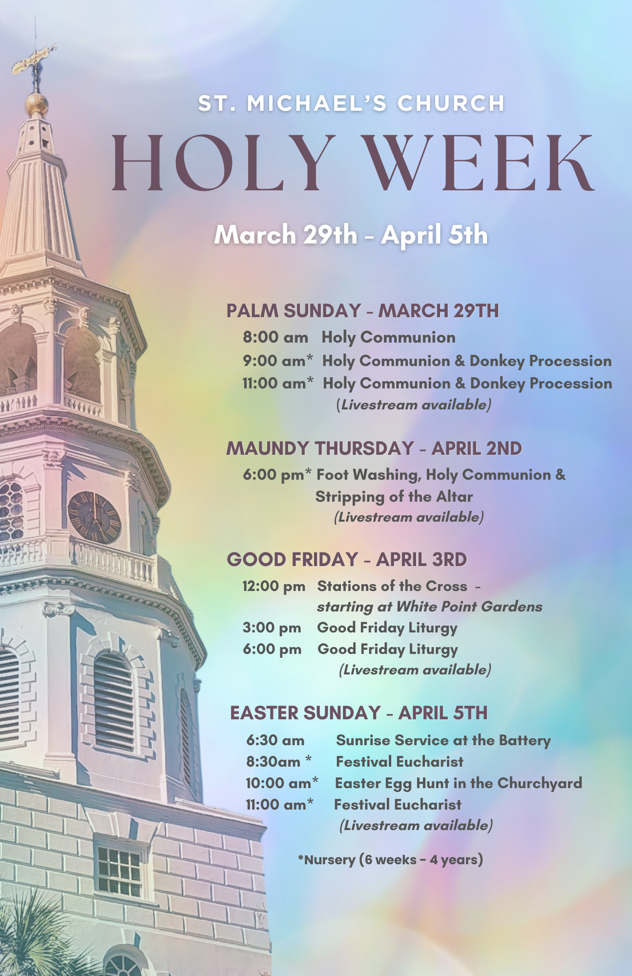 Holy Week (11 x 8.5 in) (11 x 17 in)