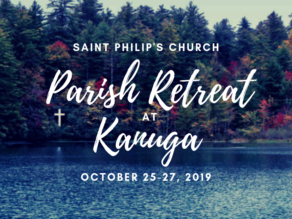 2019 Parish Retreat at Kanuga PCO registration graphic