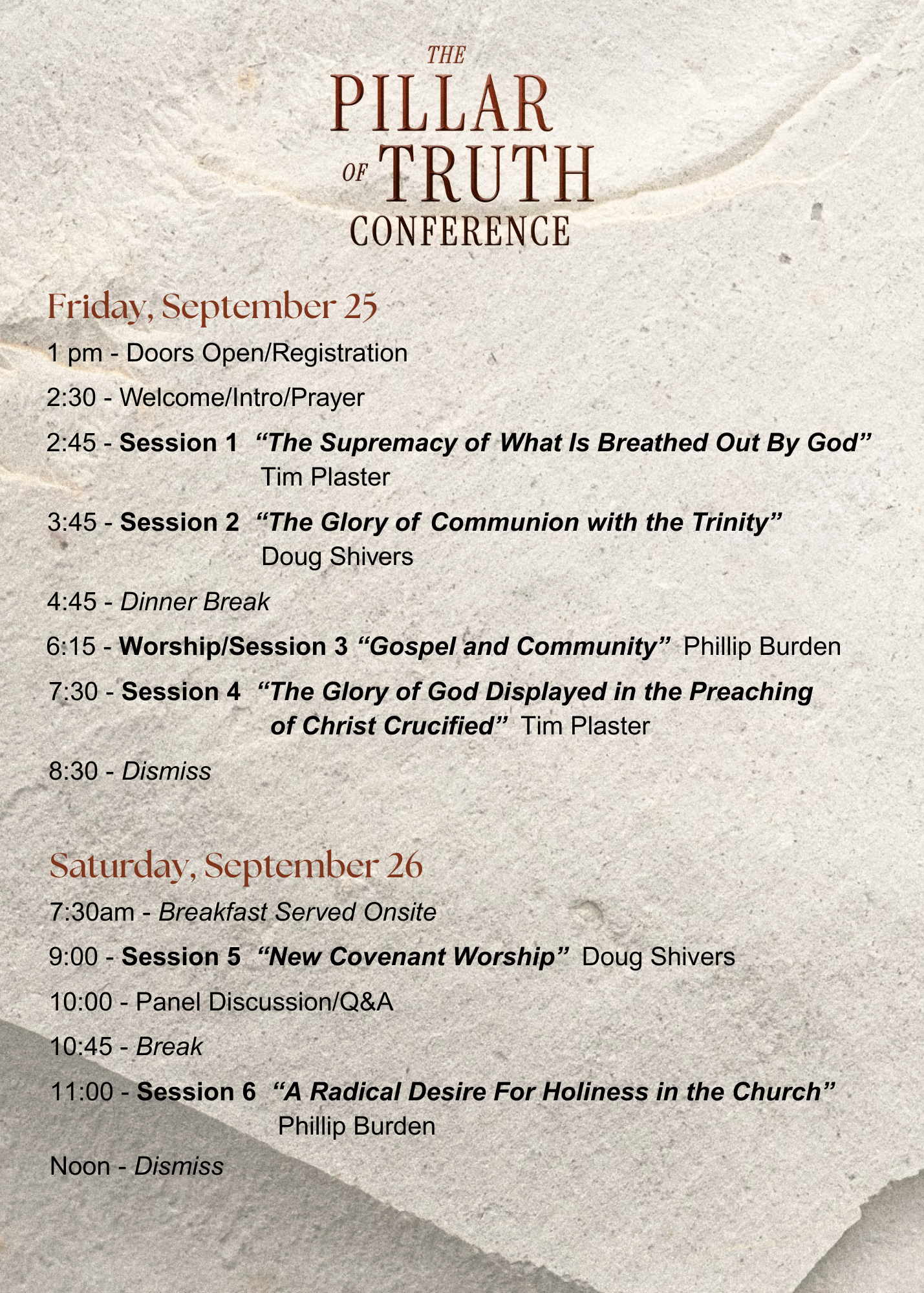 Conference Schedule (2)