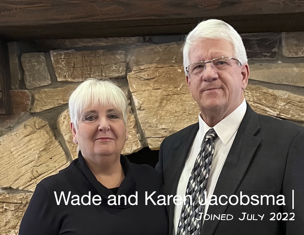Wade and Karen Jacobsma bulletin board