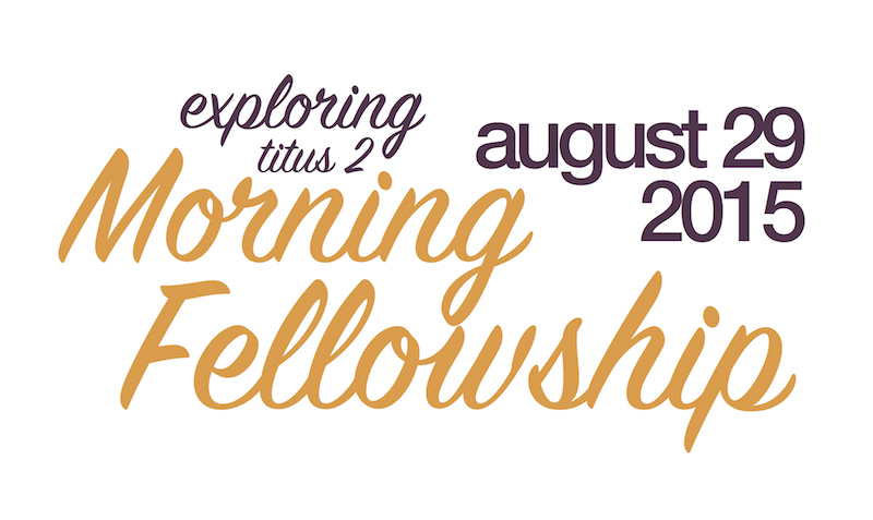 Summit Woods Women - August 29 Morning Fellowship banner