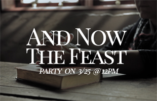 Feasting And Fasting Party Event Graphic image