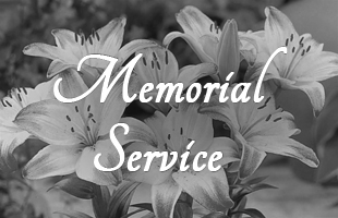 Memorial Service Event Graphic image