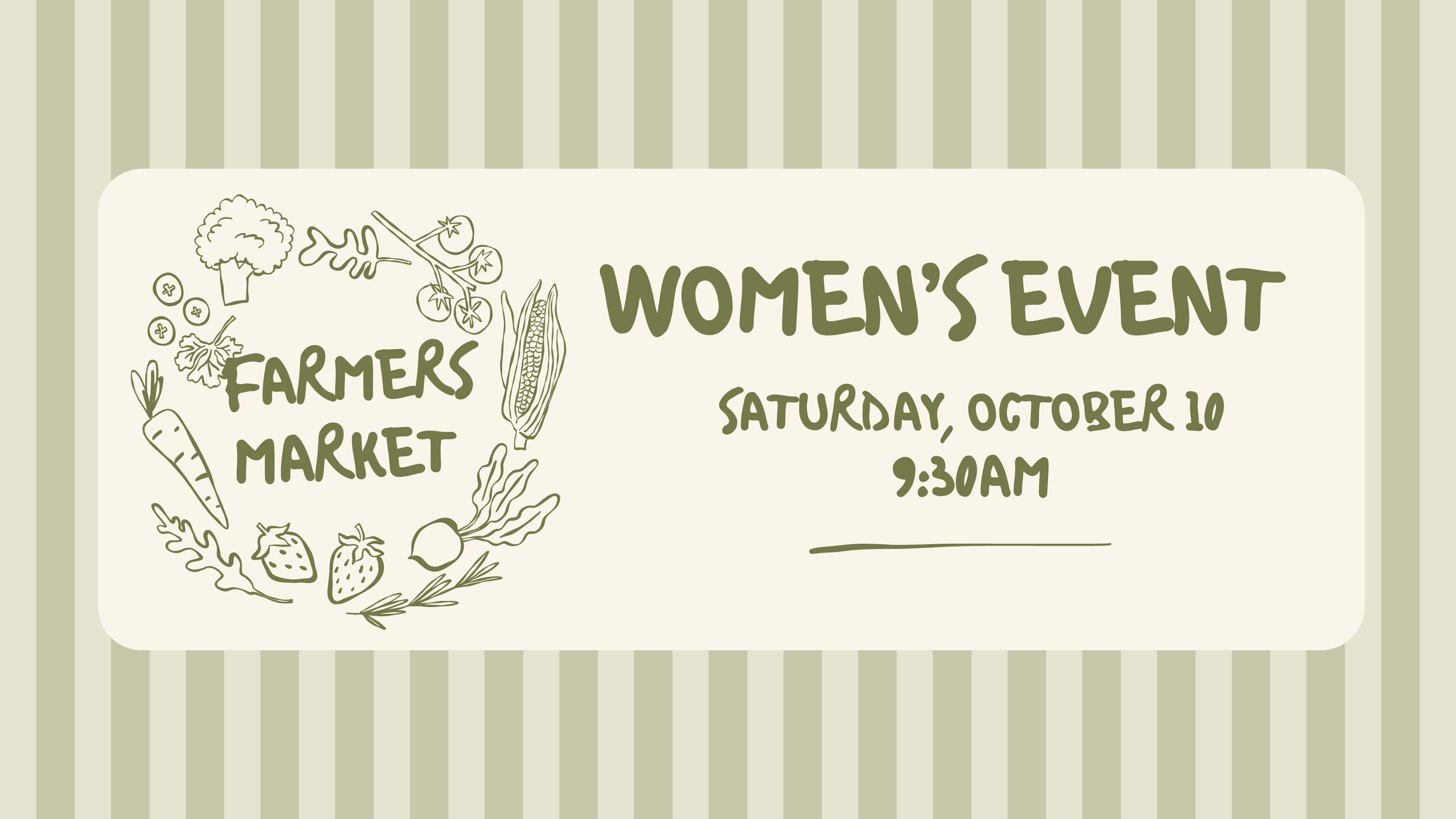 Women's Farmer's Market to project