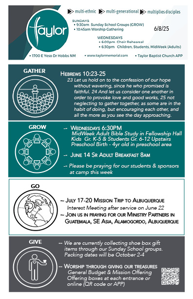 6-8-25 Handout