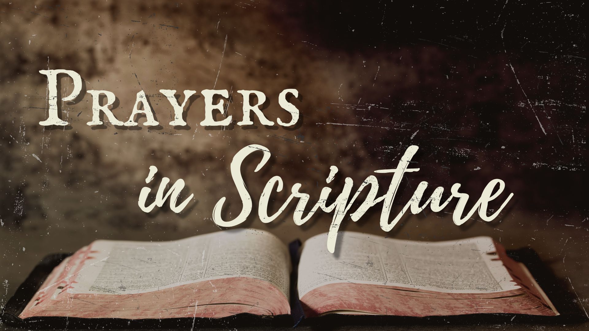 Prayer in Scripture banner