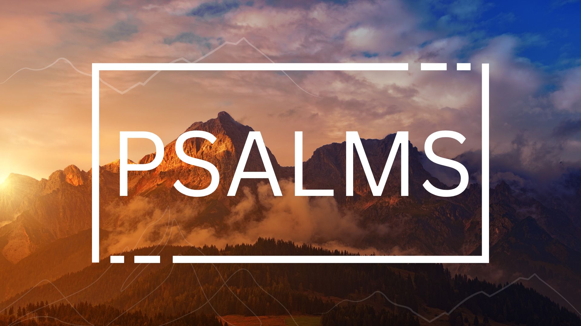Psalms banner