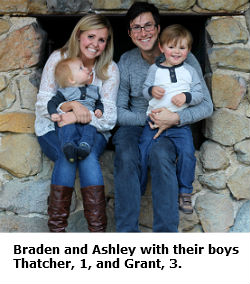 Braden and Ashley McKinney and family