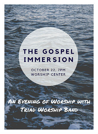 The Gospel Immersion experience poster