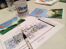 Photo of drawings for new Kids Street Worship Center set