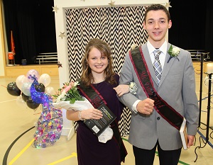 Dylan Stoltzfus and Kasey Rivers as Mr and Miss Titan