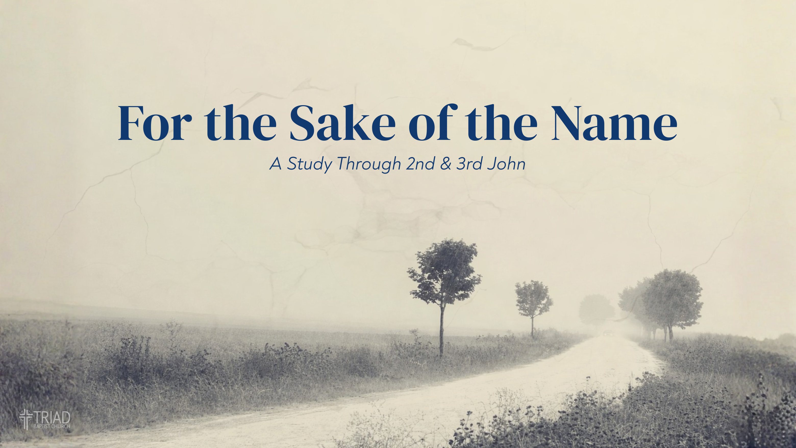 For the Sake of the Name banner