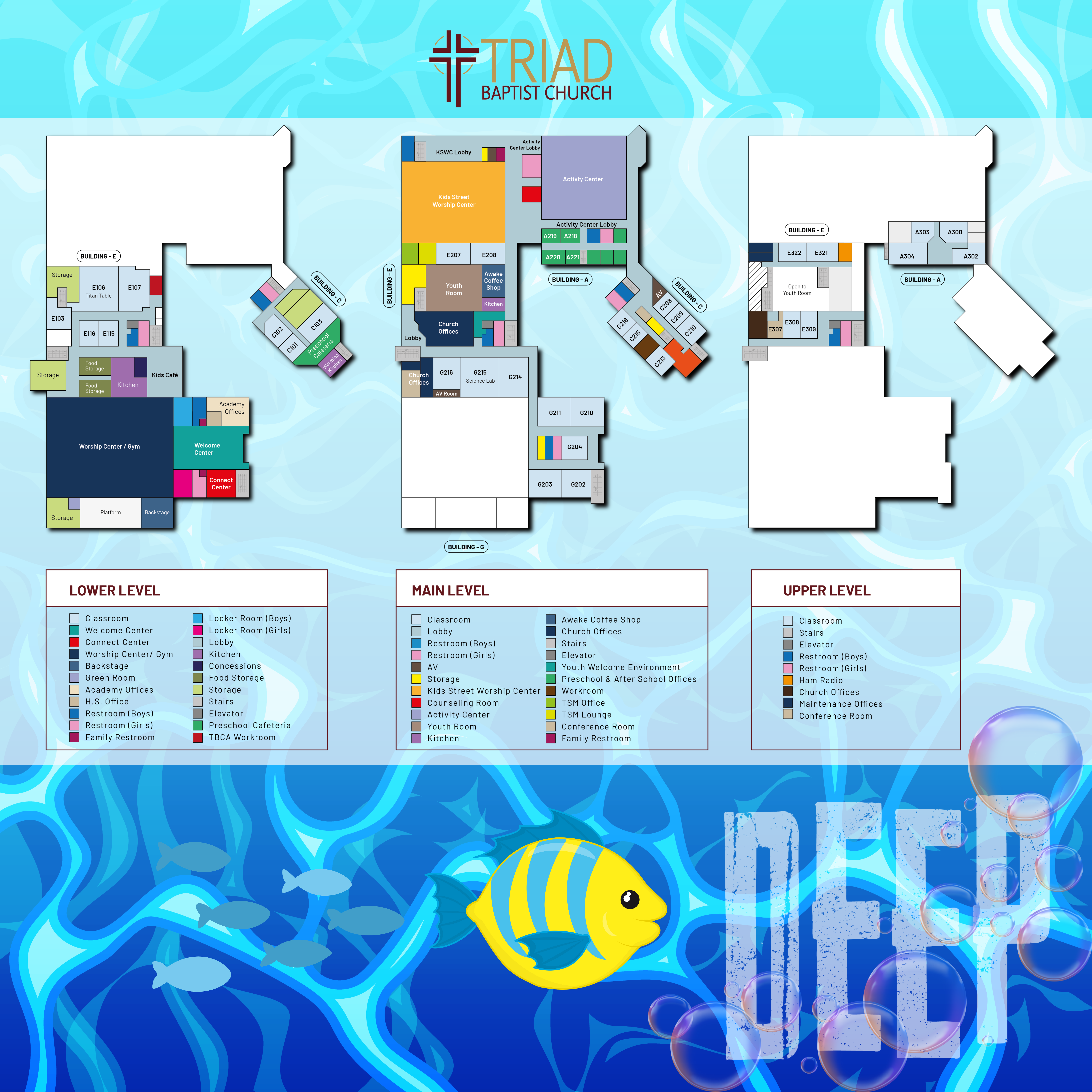 VBS Campus Map 25 fish