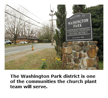 Photo of a Washington Park historic district sign