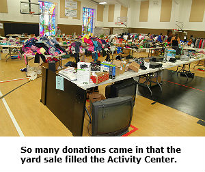 Activity Center during  yard sale