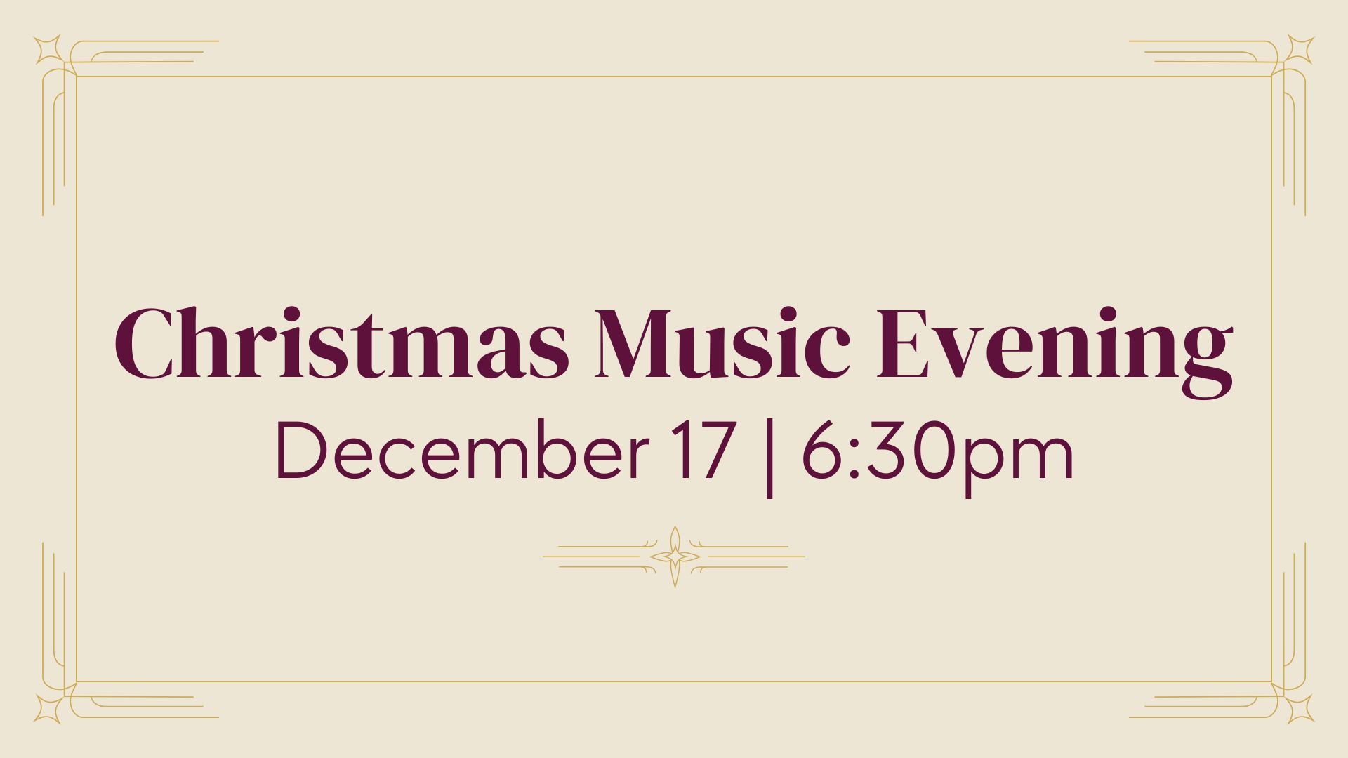 Christmas Music Evening 2025