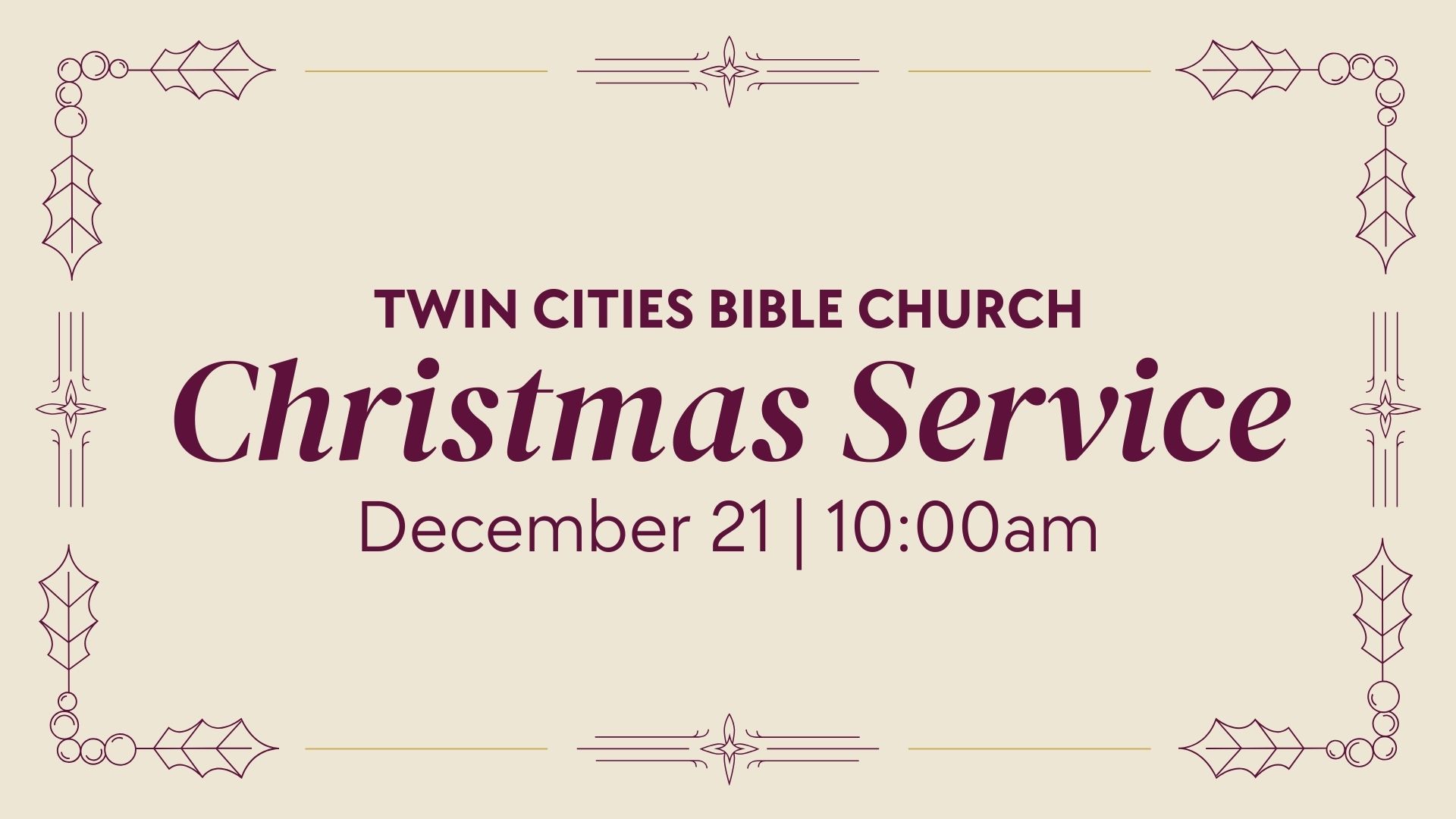 Christmas Service 2025