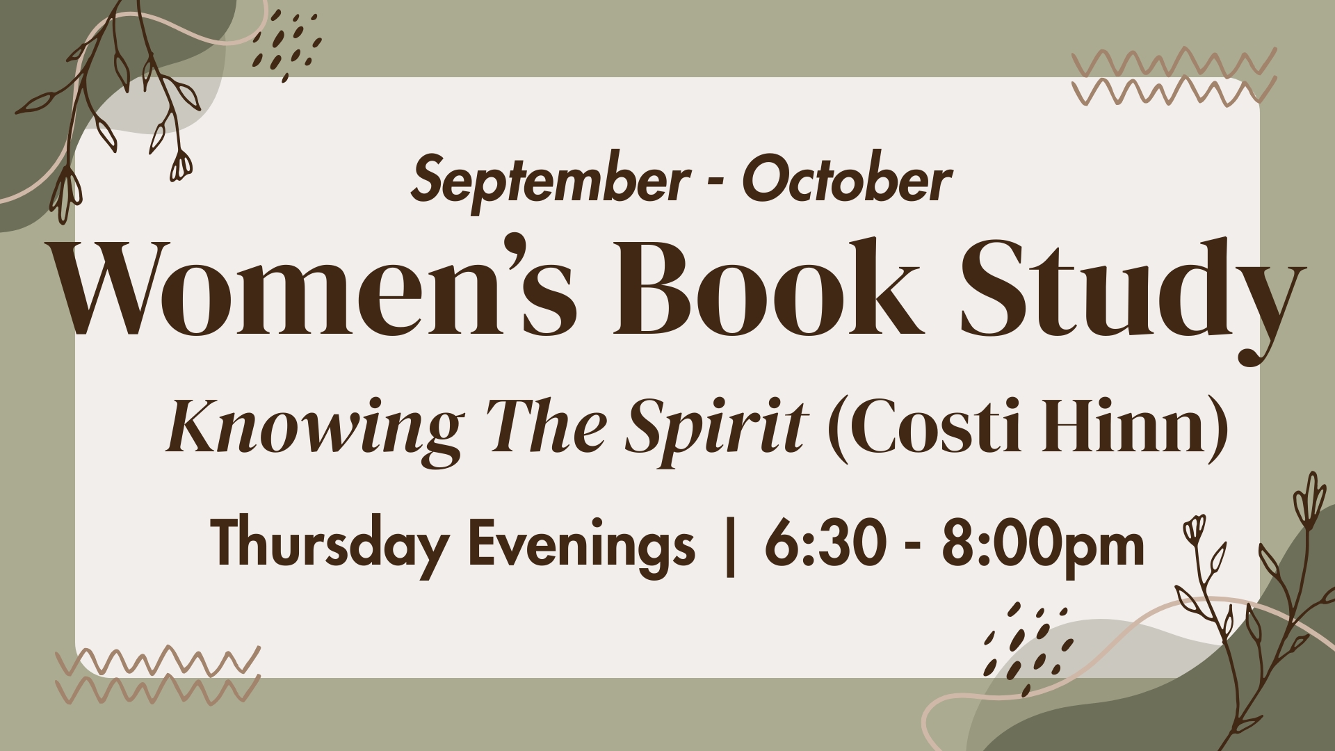 Women's Book Study - Autumn 2026 image