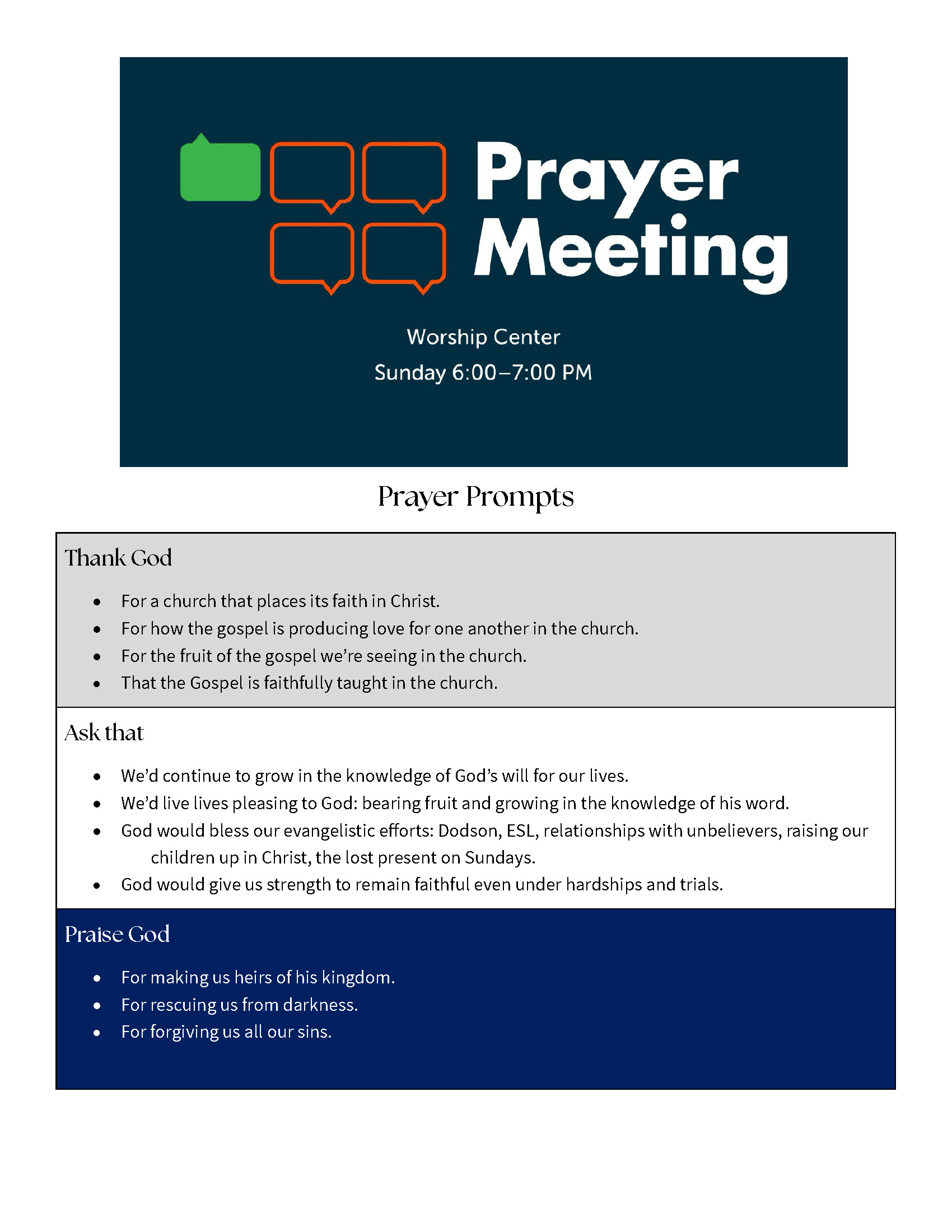 Pic Prayer Prompts to Send Out