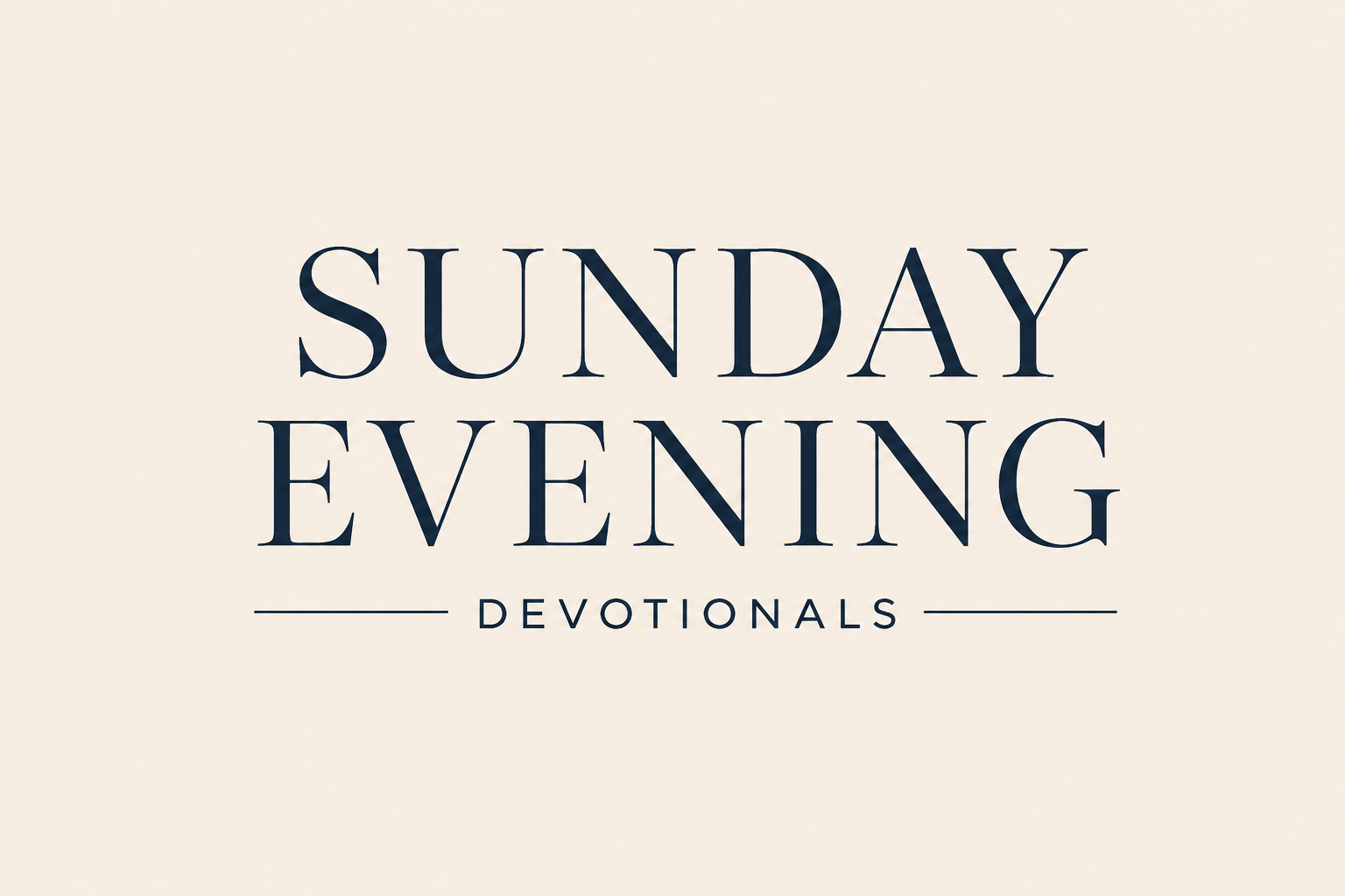 Sunday Evening Sermons image