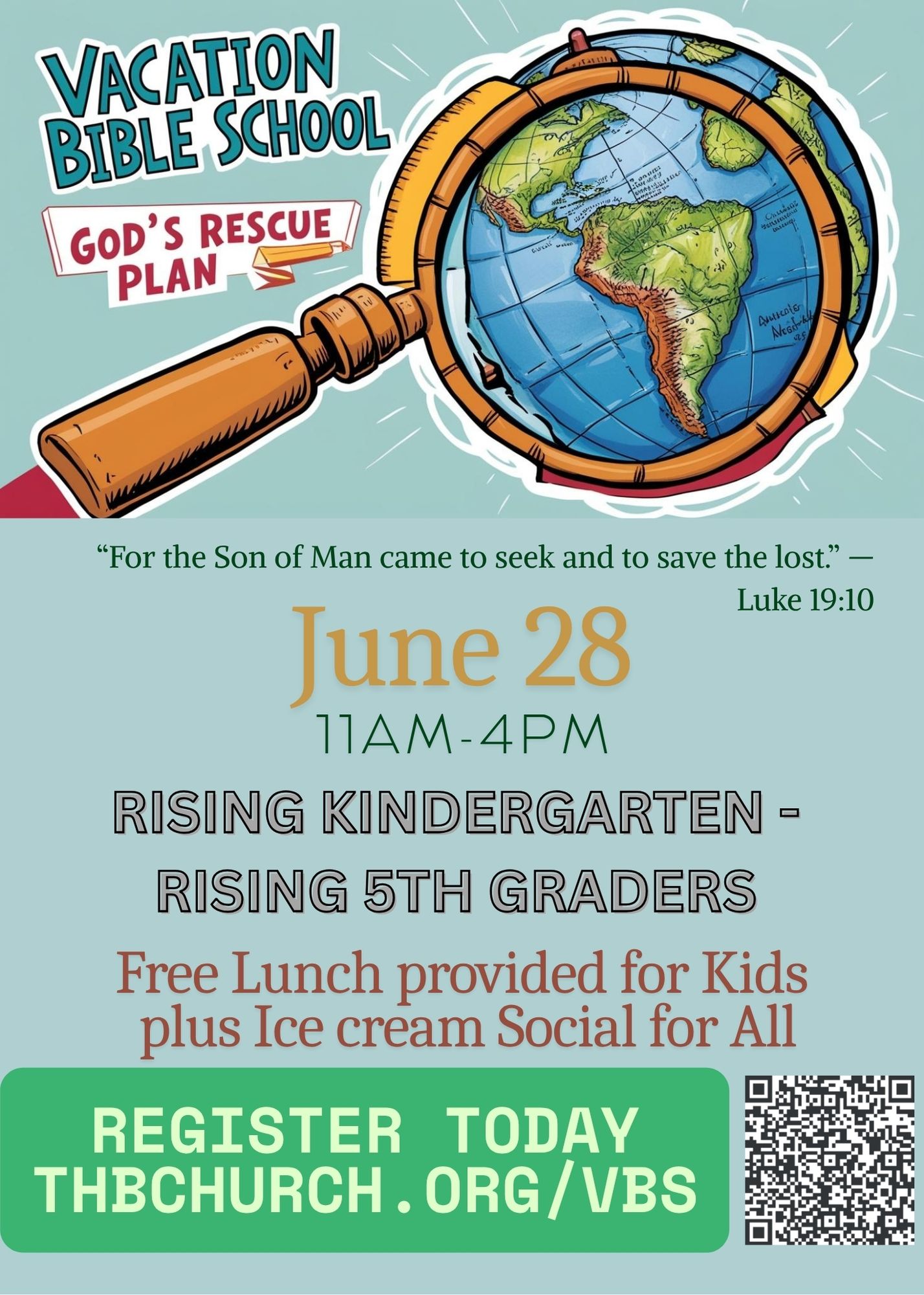 THBC VBS 2025 English Flyer