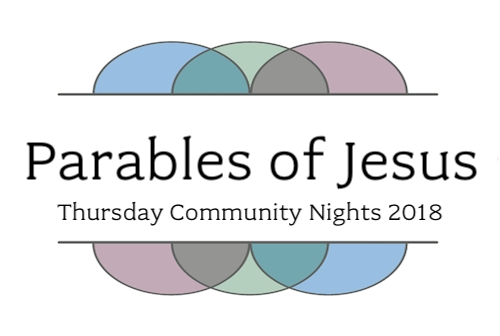 Parables of Jesus- Thursday Community Nights 2018 banner