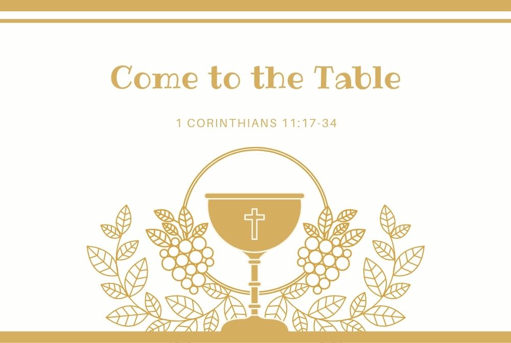 Come to the Table banner