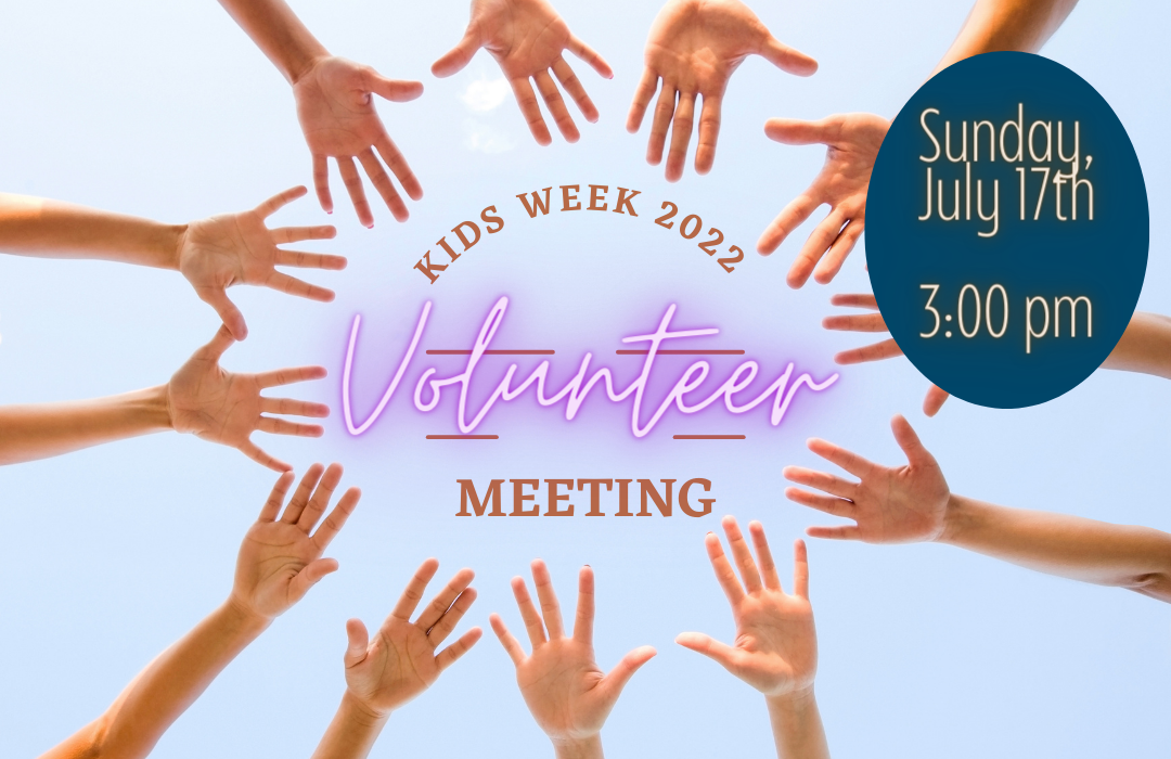 Kids Week Volunteer Meeting image