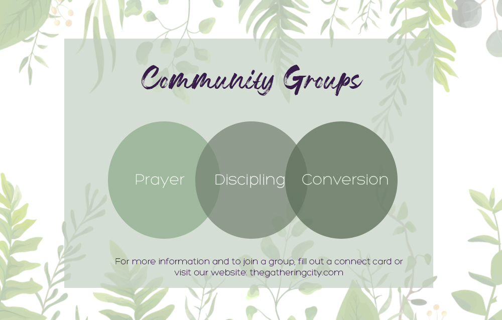 Community Group Slide