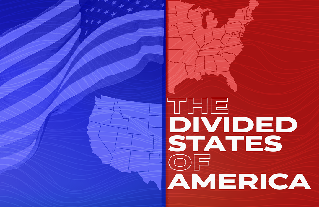 THE DIVIDED STATES OF AMERICA banner