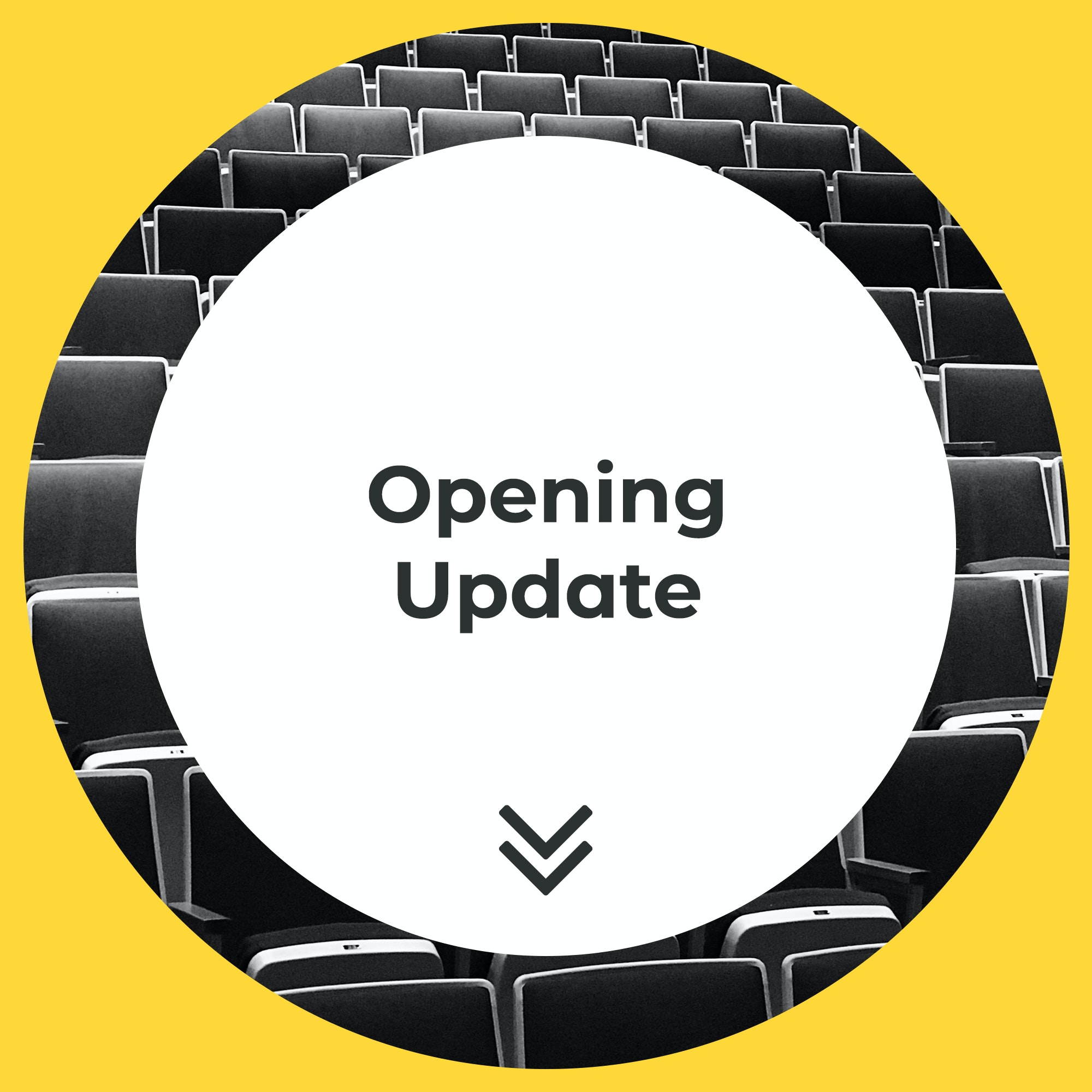 Opening Update Modern Yellow Circles - Title