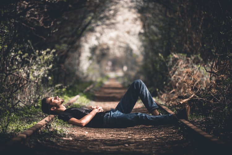 sleeping man