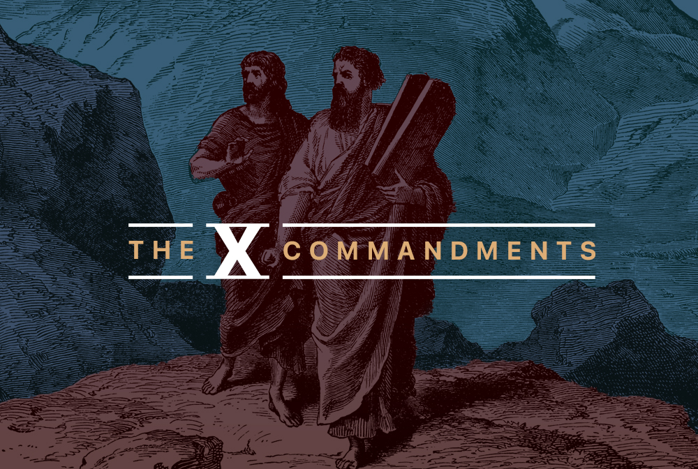The Ten Commandments banner