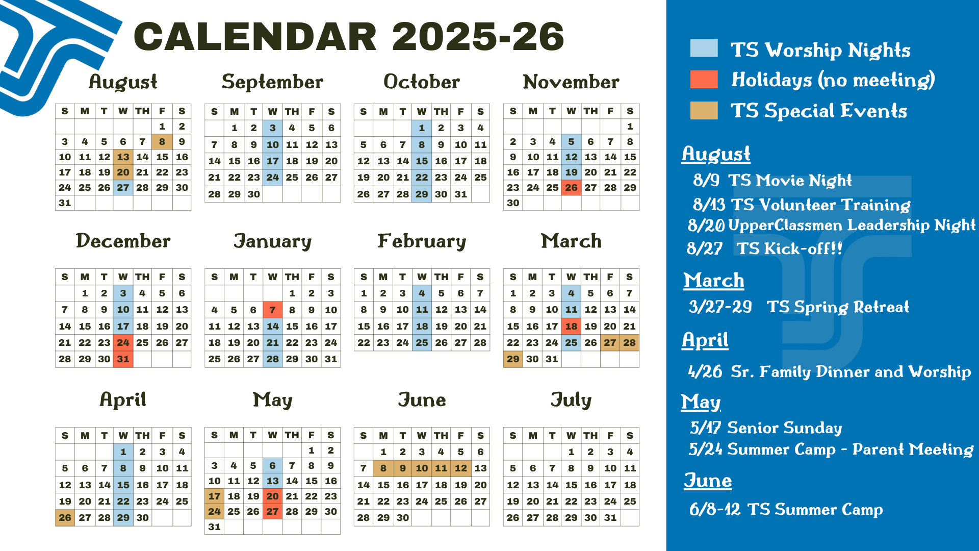TS 2025 Calendar (UPDATED)