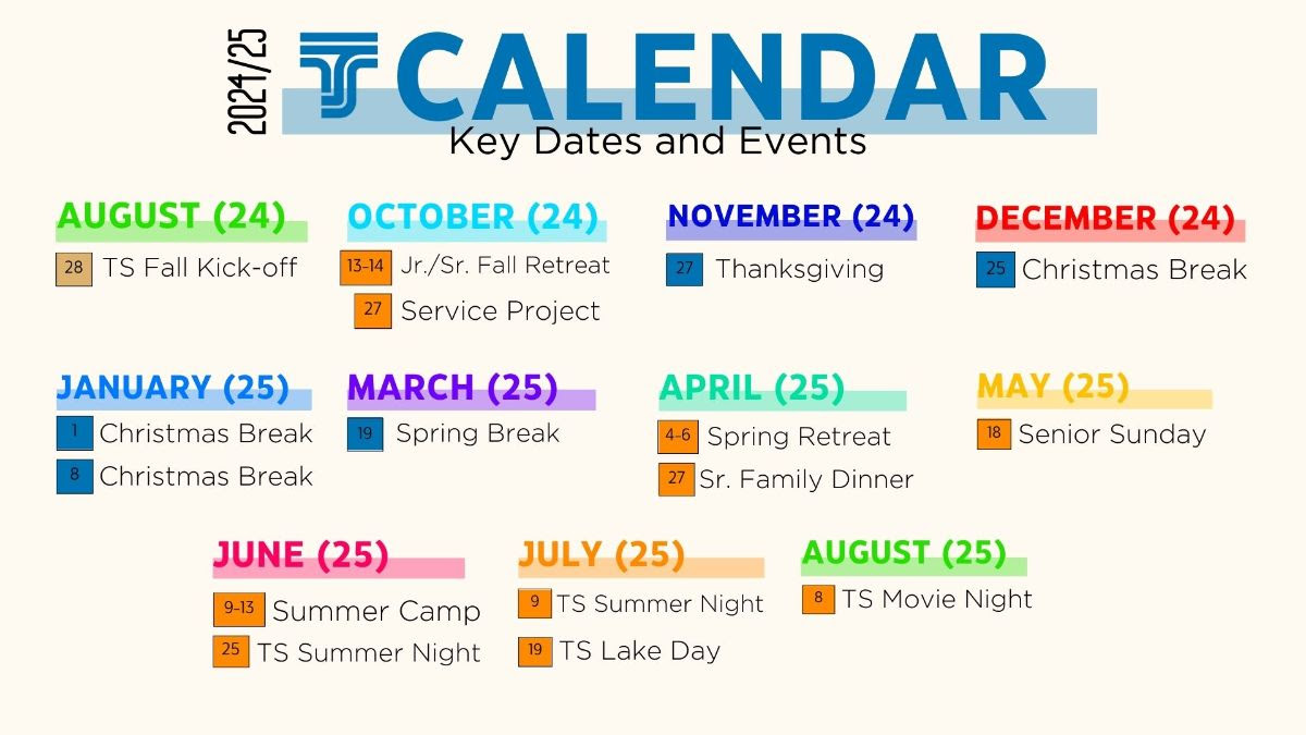 TS Calendar 2024-25
