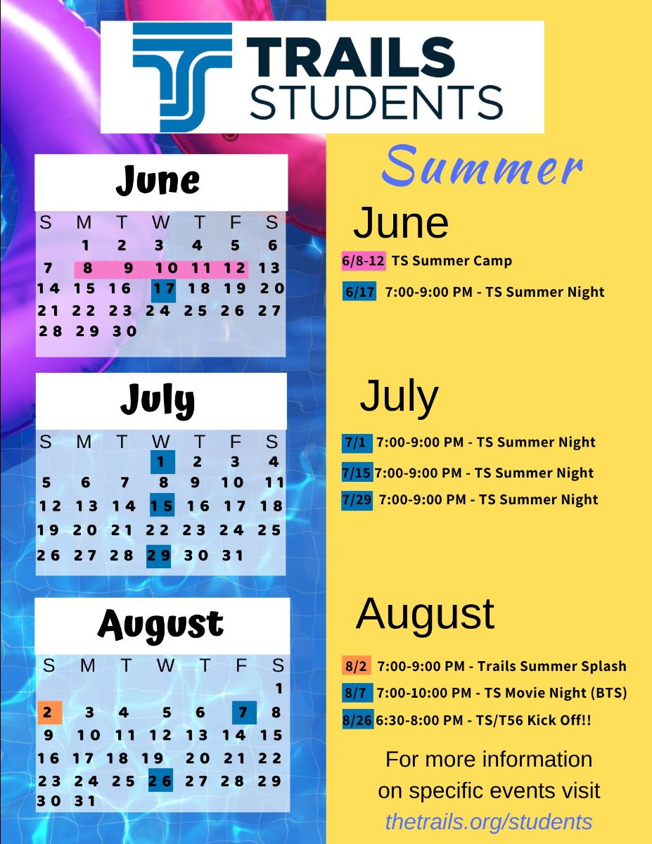 TS Summer Calendar 2026