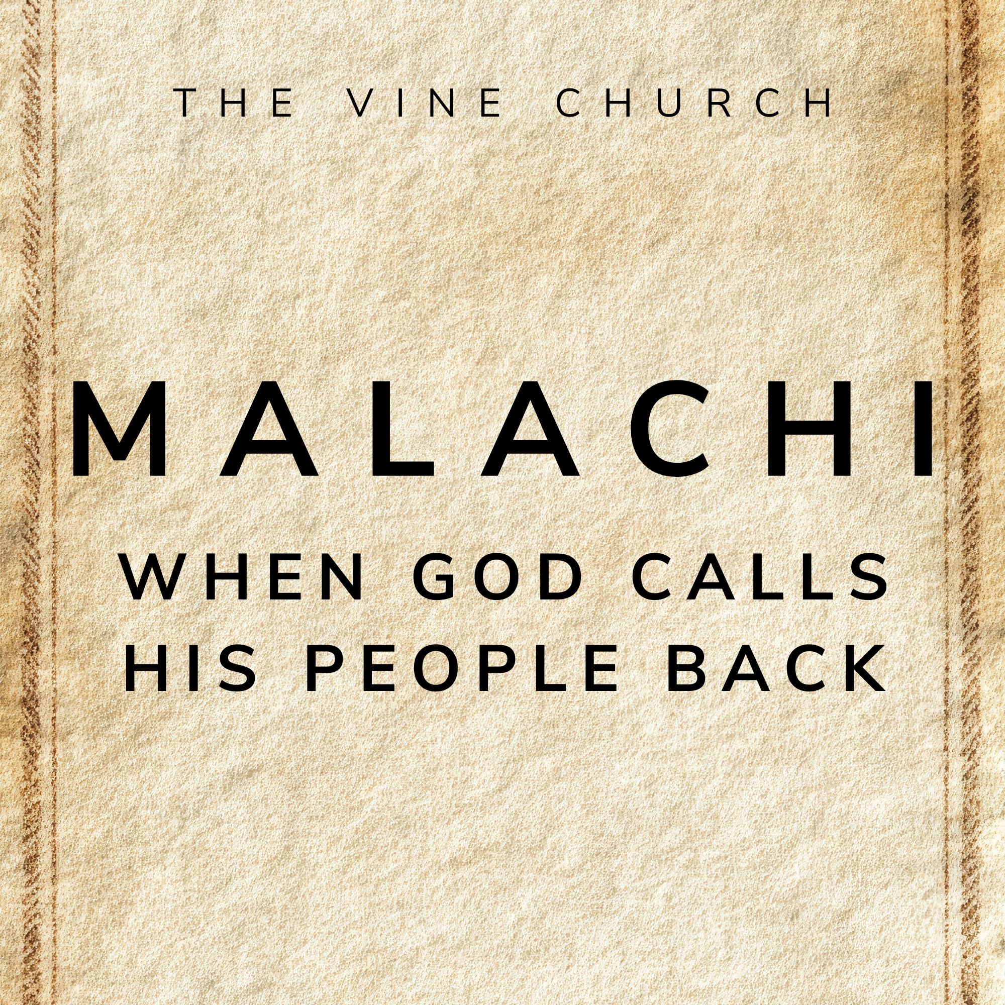 Malachi: When God Calls His People Back banner