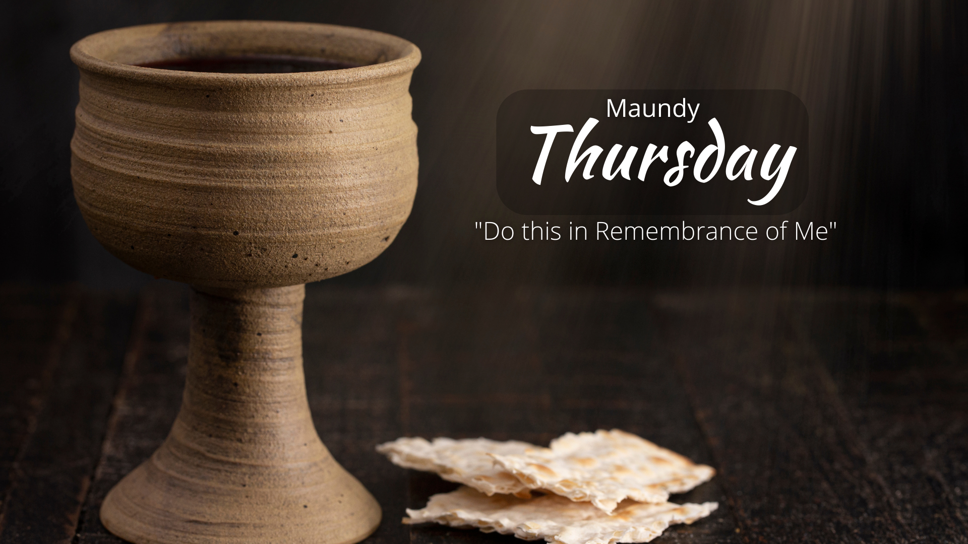 Minimalist Maundy Thursday Instagram Post (Presentation) image