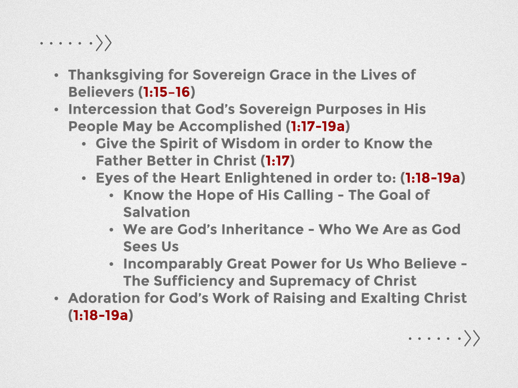 Sermon Outline - Eph 1v15-23 (1)