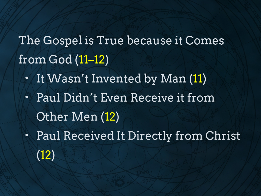 Sermon Outline - Not Mans Gospel.001