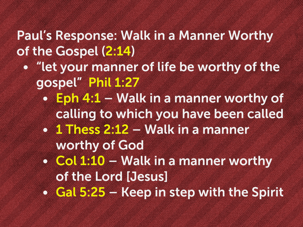 Sermon Outline - Walking in Step with the Gospel.002