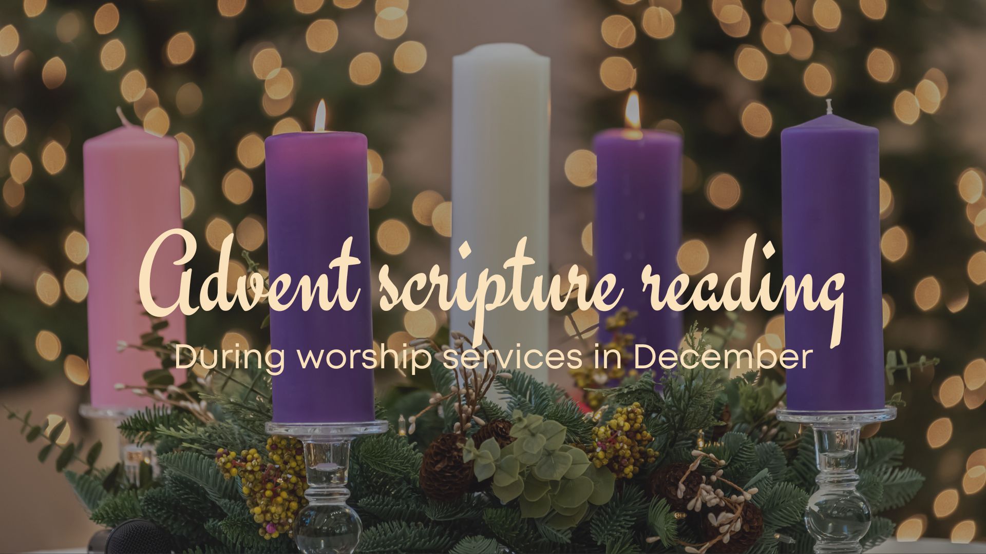 2023 Advent Wreath Scripture Reading image