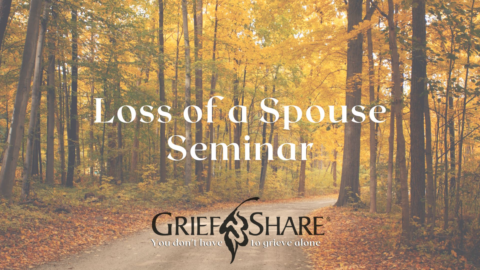 2025 Loss of Spouse Seminar GriefShare  image