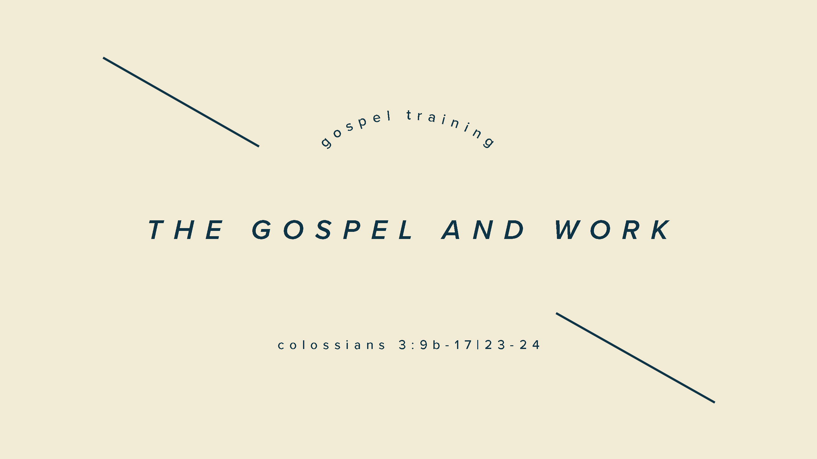 The Gospel & Work - Final  image
