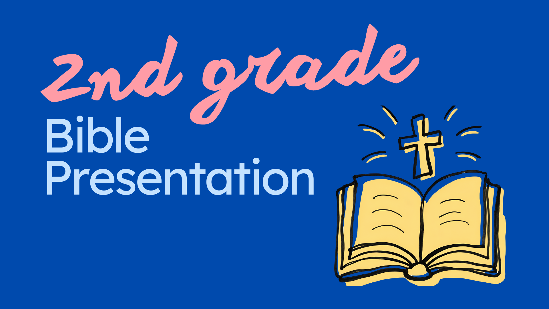 Event Image - Second Grade Bible Presentation