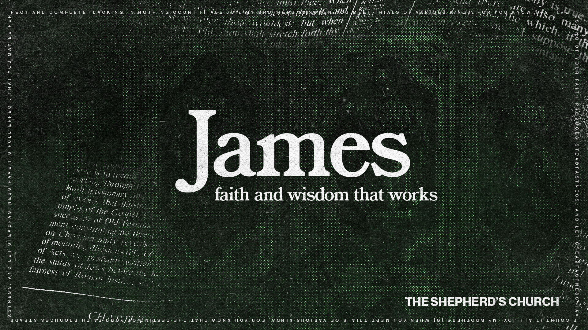 James:  Faith And Wisdom That Works banner