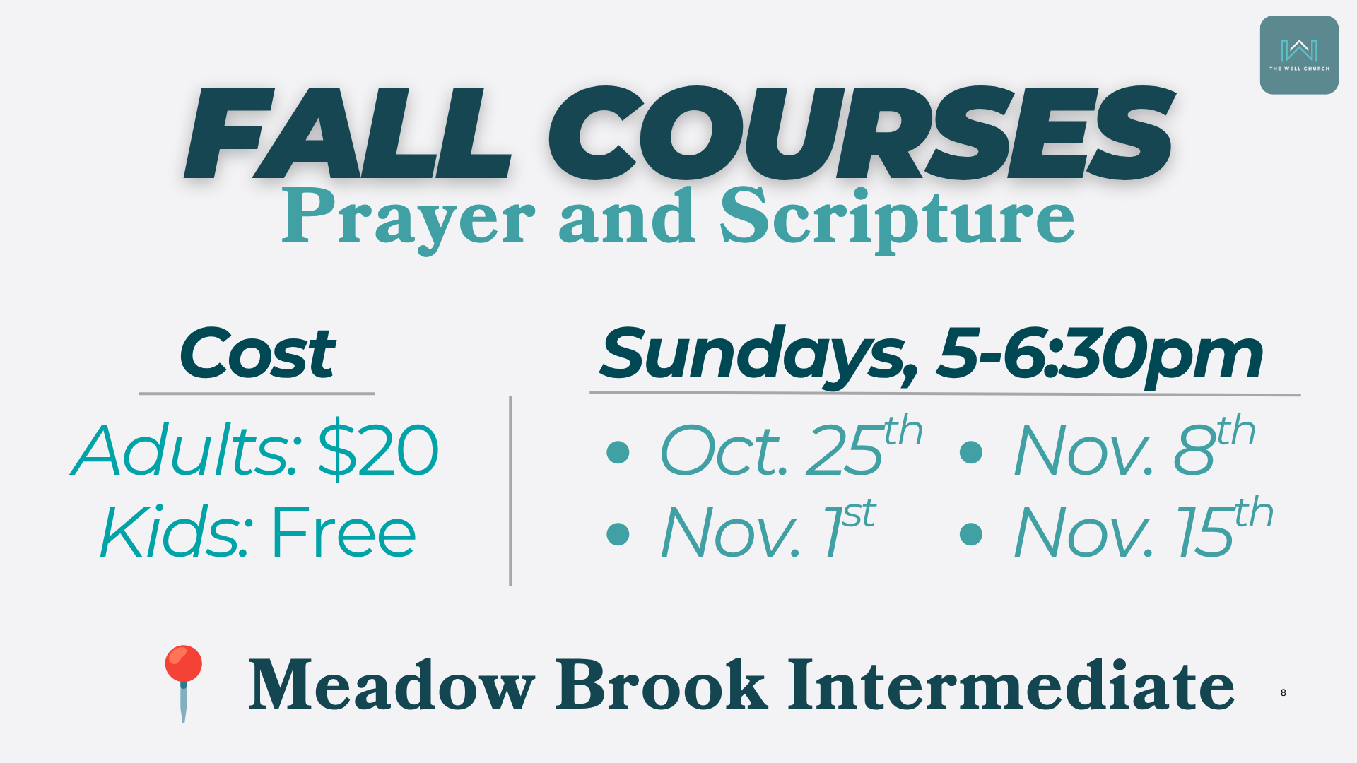 Fall Courses