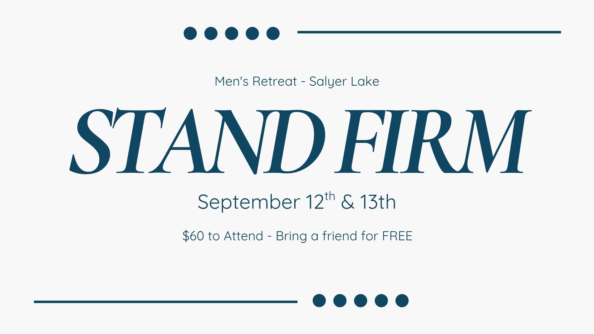 Mens Retreat New image