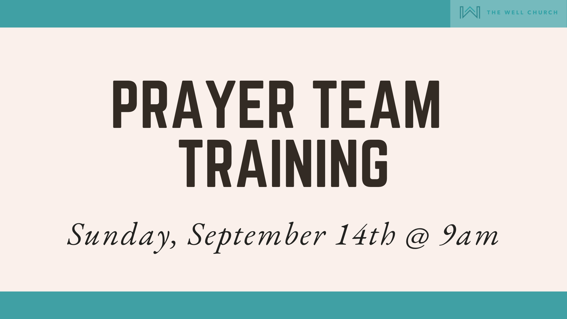 Prayer Team Training image