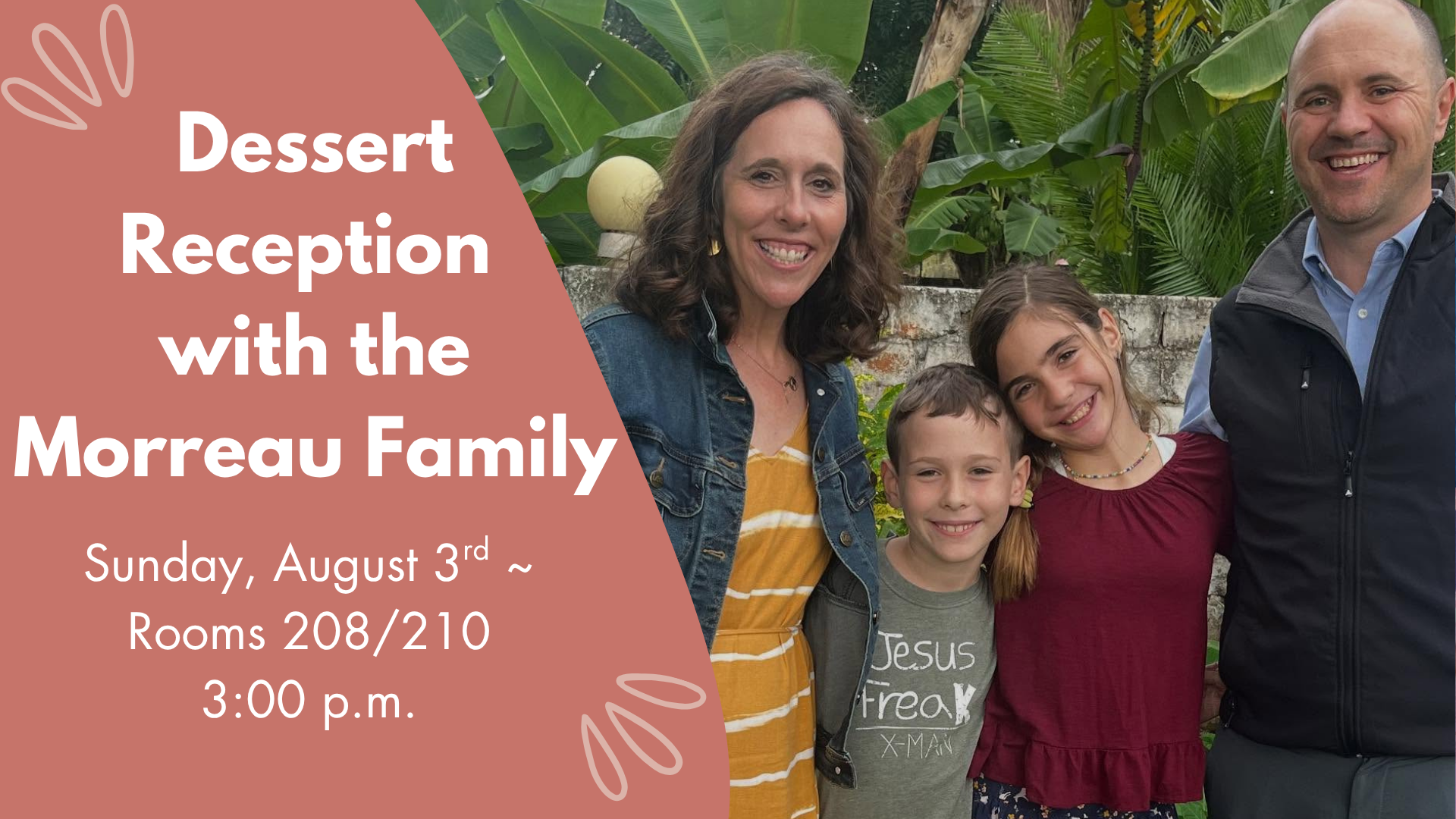 Dessert Reception with the Morreau Family image